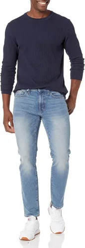 Miniatura 4 de Tienda Essentials Camisa de punto gofre de manga larga ajustada para hombre