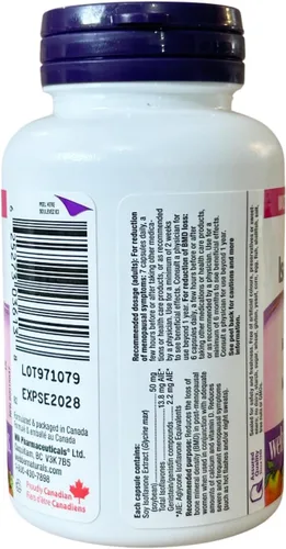 Miniatura 5 de Webber Naturals Isoflavonas de soja 50 mg 90 cápsulas