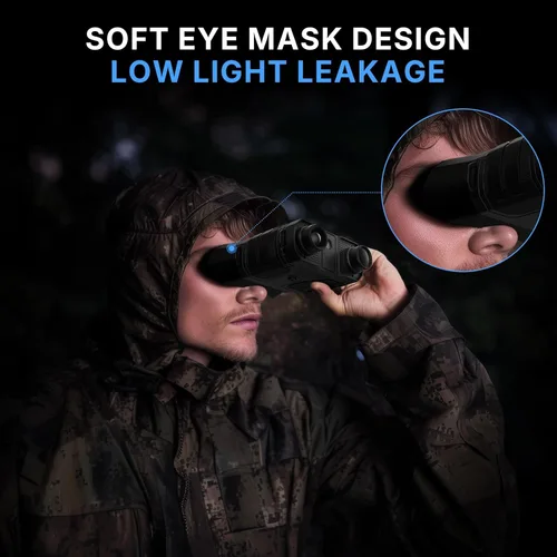 Miniatura 8 de Gafas de visión nocturna, prismáticos de visión nocturna 4K para adultos, foto de 36 MP, batería recargable de 5000 mAh, rango de 1300 pies, zoom