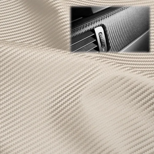 Miniatura 8 de EZAUTO WRAP Funda de asiento para automóvil de 12 x 54 pulgadas (1 x 4.5 pies), tela negra de fibra de carbono de 54 pulgadas de ancho, vinilo