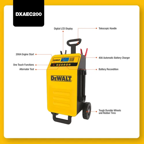 Miniatura 5 de DEWALT DXAEC2 Cargador y Mantenedor de Batería Automotriz de 2 Amperios Profesional
