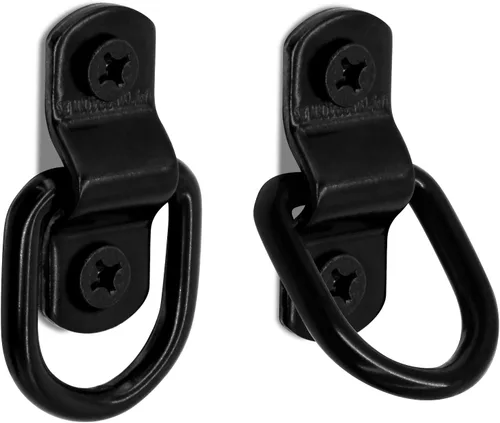 Miniatura 6 de 12 anclajes de amarre de anillo en D de 1/4 de pulgada, anillos de anclaje de remolque resistentes de 2400 libras para remolque, camión, cama