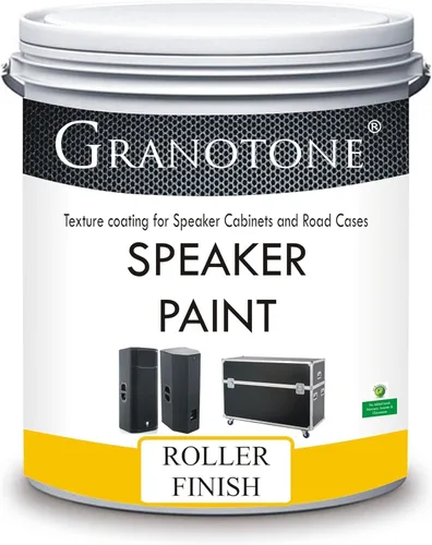 Miniatura 10 de GRANOTONE Pintura para Altavoces Negra 1 Galón Recubrimiento Texturizado para Gabinetes de Altavoces, Estuches para Transporte, Metal y Muebles