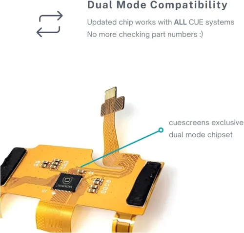 Miniatura 5 de Reemplazo de pantalla táctil Cadillac CUE Premium – Chip de modo dual original Cuescreens y pantalla HD libre de gel – Digitalizador de calidad OEM