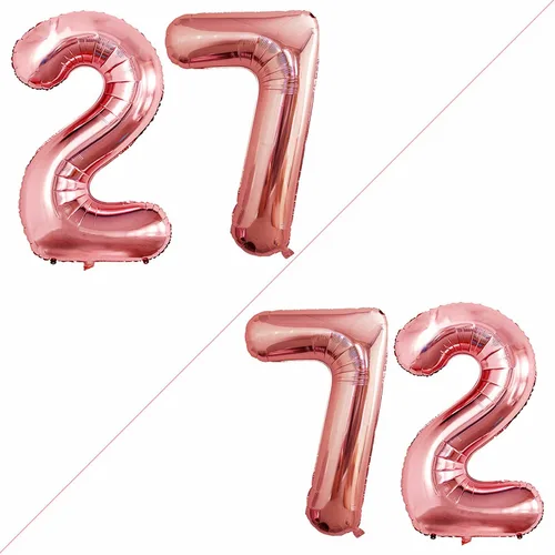 Miniatura 92 de Goer, conjunto de globos de papel aluminio para decoraciones de cumpleaños, globos de las letras de feliz cumpleaños y de números Oro