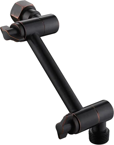 Miniatura 10 de Extensión de Brazo de Ducha Ajustable, Brazo de Extensión de Cabezal de Ducha de 4 Pulgadas de Níquel Cepillado para Bajar o Elevar Cabezal de Ducha