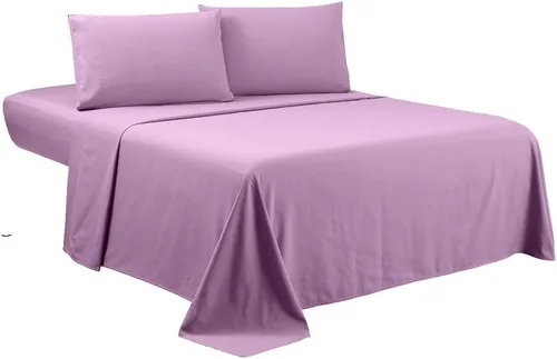 Miniatura 21 de Sfoothome Juego de sábanas King – Juego de cama de 4 piezas de lujo para hotel, bolsillo extra profundo, juego de ropa de cama serie 1800, Rosa