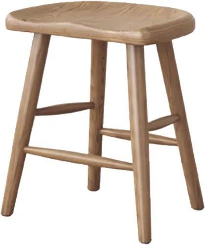 Miniatura 10 de Juego de sillas de comedor de madera, silla de comedor moderna, sillas de cocina de granja, taburete de vestíbulo, silla sin brazos para cocina
