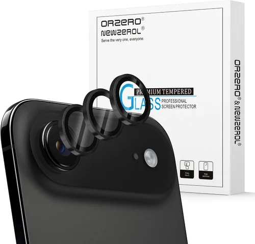 Miniatura 23 de Orzero Protector de lente de cámara compatible con Samsung Galaxy S25, bandeja de instalación de un solo paso, cubierta de vidrio con anillo