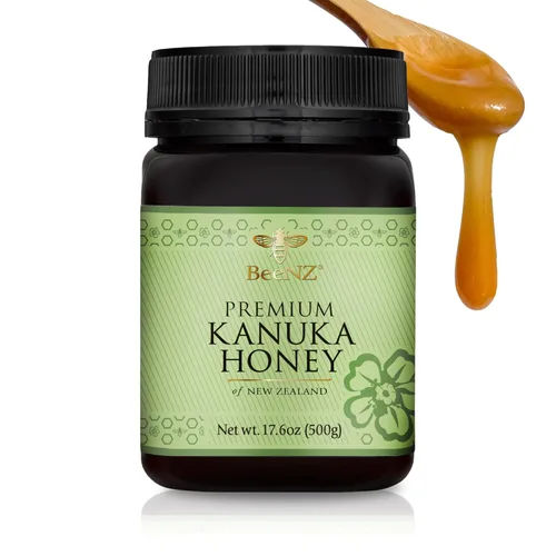 BeeNZ Miel Kānuka cruda – Miel Kānuka monofloral pura de Nueva Zelanda, edulcorante natural y superalimento para el bienestar, cuidado de la piel y