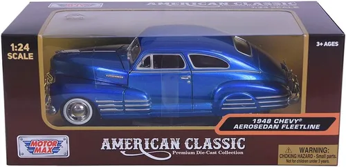 Miniatura 5 de Motormax 124 1948 Chevy Aerosedan Fleetline Vehículo (los colores pueden variar)