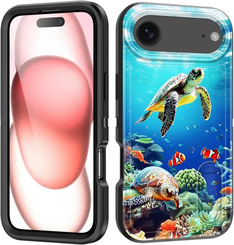 Miniatura 85 de Funda para iPhone Air con soporte integrado, a prueba de golpes, polvo y caídas, 3 capas, grado militar, funda protectora para iPhone Air de 6.5