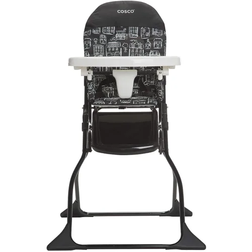 Miniatura 8 de Cosco Trona infantil para bebé, silla alta plegable simple, diseño conveniente, ligero y compacto, Mapleton