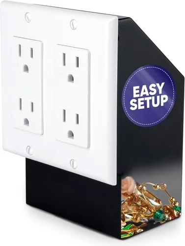 Miniatura 10 de Elder Welder® Caja fuerte de pared oculta con toma eléctrica Placa de pared 100% real incluida Fácil de instalar Caja fuerte oculta