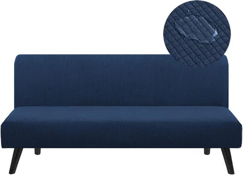 Miniatura 11 de Funda impermeable para futón sin brazos, funda de colchón para sofá cama, tamaño matrimonial, protector de muebles suave y elástico para mascotas