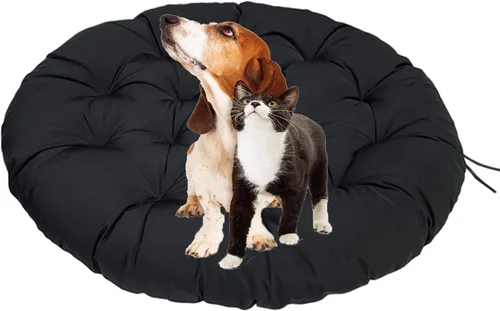 Miniatura 4 de Cojín redondo grueso para silla Papasan de 15.7 x 15.7 in, cojín de suelo extraíble para exteriores, cojín para silla Papasan al aire libre, cojín