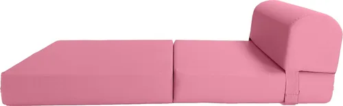 Miniatura 5 de D&D Futon Furniture. Cama plegable de espuma para silla, sofá estudio, colchón de espuma plegable para invitados (6 x 24 x 70 pulgadas, rosa)