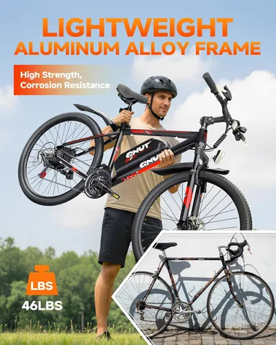 Miniatura 4 de Totem Bicicleta Eléctrica para Adultos, 750W Pico 26" Bicicleta Eléctrica para Hombres Mujeres Adolescentes con Batería 375WH, 21 Velocidades 20Mph