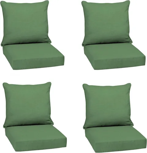 Miniatura 141 de Arden Outdoor Deep Seat Cushion Set, 24 x 24 pulgadas, Cojín para exteriores resistente al clima, a la lluvia y a la decoloración para silla, sofá