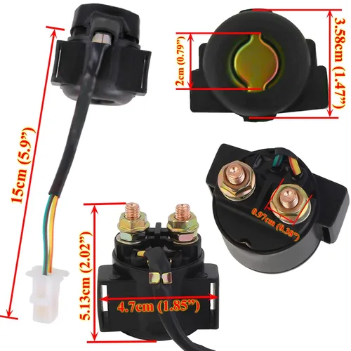 Miniatura 3 de Relé de encendido solenoide de alta calidad para Yamaha Big Bear 350 YFM350 YFM BigBear 1987 1988 1989 1990 1991 1992 1993 1994 1995 1996 1997 1998