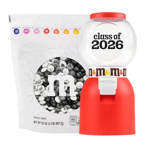 Miniatura 9 de M&M'S World Paquetes individuales de M&M'S con temática de graduación con iconos de felicitaciones YAY!, para recuerdos de fiesta de graduación