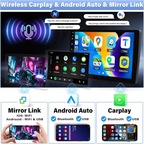 Miniatura 4 de Android 15 4G+64G para Ford F150 2009 2010 2011 2012 estéreo de coche con CarPlay Android Auto, pantalla táctil de 9 pulgadas, radio de coche