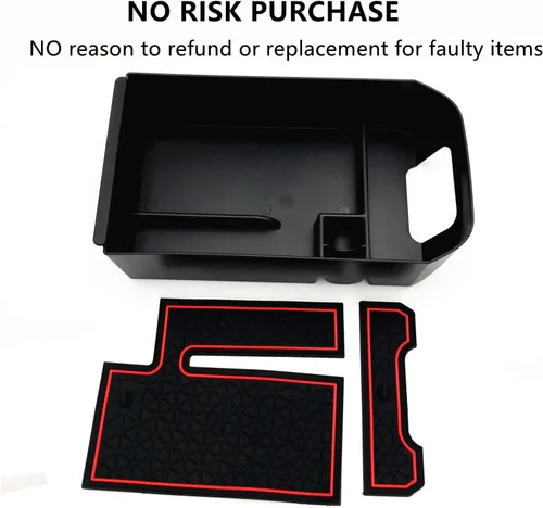 Miniatura 7 de Compatible con Toyota RAV4 2019 2020 2021 2022 2023 2024 2025 y RAV4 Prime 2021-2025 Accesorios Bandeja organizadora de consola central, caja de Rojo