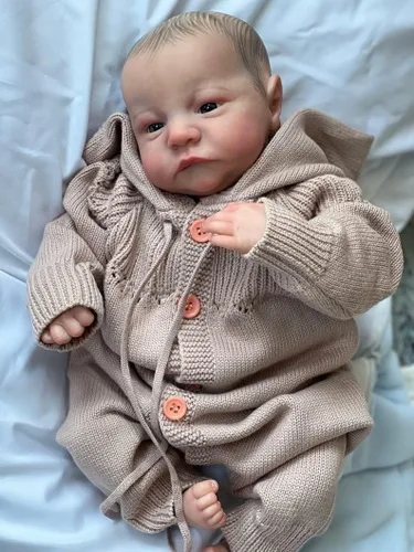 Miniatura 5 de iCradle Reborn - Muñeca de silicona realista de 19 pulgadas, regalo de cumpleaños para niños de 3 años en adelante