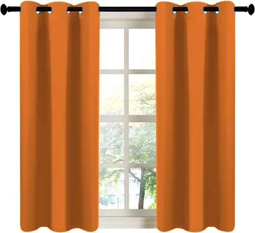 Miniatura 137 de LA PALMA Cortinas opacas con aislamiento térmico y ojales, para sala de estar, dormitorio, paquete de 2 paneles