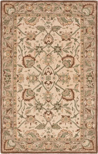 Miniatura 22 de SAFAVIEH Antiquity Collection - Alfombra decorativa de 3 x 5 pies, color marfil y beige, hecha a mano, lana tradicional, ideal para zonas de alto