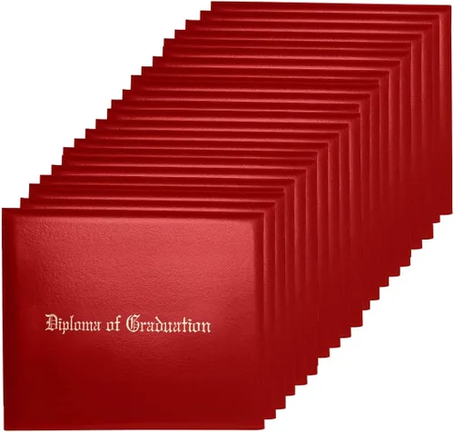 Miniatura 16 de Funda para diploma de 8.5 x 11 pulgadas, certificado acolchado de cuero sintético de graduación (negro)