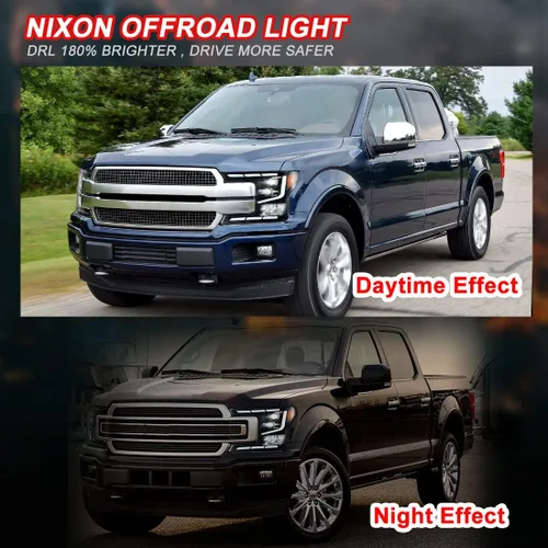 Miniatura 6 de Nixon Offroad Faros delanteros de proyector para Ford F150 2018-2020, modos de iluminación funcional LED completos DRL/señal de giro