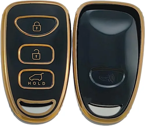 Miniatura 4 de REPROTECTING Funda para llavero de TPU compatible con Hyundai Accent Elantra Genesis Sonata Kia Forte Optima Rondo Sorento Spectra 2006-2020