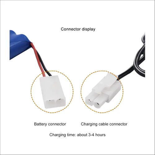 Miniatura 5 de Qsmily® Paquete de baterías RC de 9.6 V, batería Ni-Cd recargable AA de 1000 mAh con cable de carga y conector Tamiya, adecuada para camión monstruo