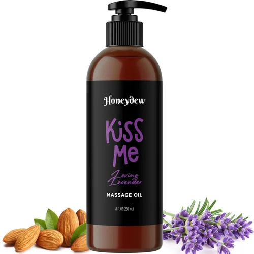 Aceite de masaje de lavanda tentador para parejas, aceite de masaje sensual de aromaterapia para cita nocturna con aceite esencial de lavanda y
