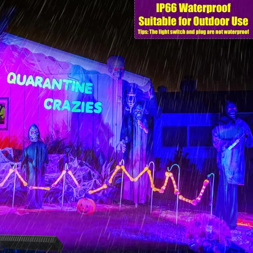 Miniatura 4 de Luz negra de 120 W, barra de luz negra LED con cable de 10 pies, brilla en la oscuridad, para fiesta brillante, decoración de neón, pintura