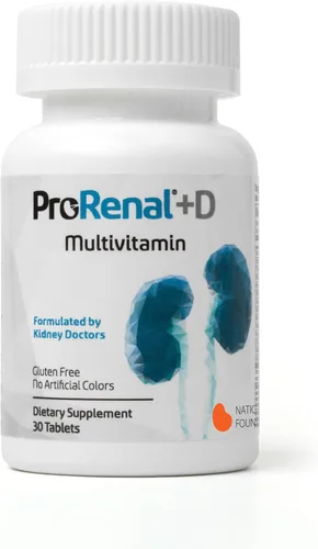 Nephroceuticals ProRenal+D Kidney Multivitamins Suministro para 30 días