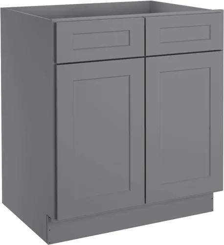 Miniatura 56 de LOVMOR Gabinetes de base de cocina, armario de almacenamiento aparador, gabinete de entrada con 1 cajón y estante ajustable, 12 pulgadas de ancho x