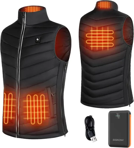 Miniatura 2 de SGKOW Heated Vest for Men with 7.4v Battery Pack Included,Updated Lightweight Heated Clothing Winter Outdoor