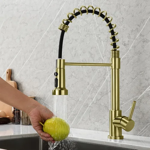 Miniatura 6 de Cabezal de llave de cocina TIORIY con 15 adaptadores, cabezal de pulverización de cocina desplegable de alta presión con 3 funciones de reemplazo