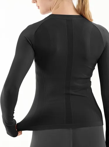 Miniatura 3 de MathCat - Camisetas de entrenamiento sin costuras para mujer, camisetas de yoga de manga larga, camiseta deportiva para correr, camiseta atlética