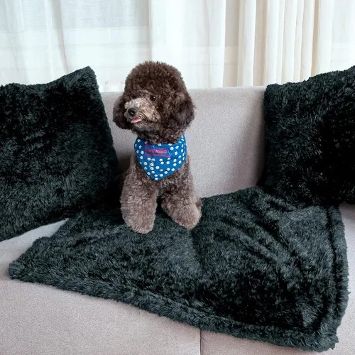 Miniatura 4 de MACEVIA Manta de forro polar para perro, cálida y suave para mascotas para cachorros, perros y gatos pequeños, medianos y grandes, mantas de felpa