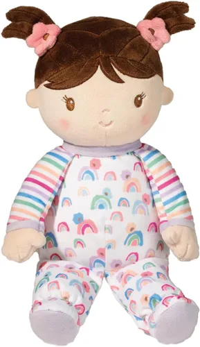 Douglas Isabelle Rainbow Stripe - Muñeca suave para bebé