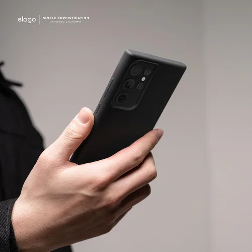 Miniatura 7 de elago Funda compatible con Samsung Galaxy S22 Ultra, funda de silicona líquida, funda protectora de cámara de cuerpo completo, a prueba de golpes
