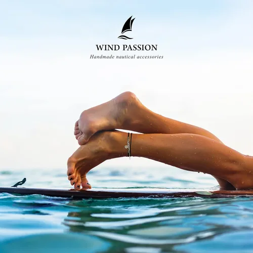 Miniatura 6 de Wind Passion - Tobillera de cuerda para mujeres y hombres - Pulseras de tobillo de cuerda roscada ajustables e impermeables - Tobillera de cuerda