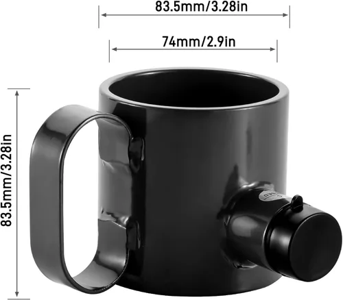 Miniatura 5 de BOYISEN Candado para perno de arrastre de acero sólido para quinta rueda a prueba de robos para vehículos recreativos, remolques contenedores y Negro