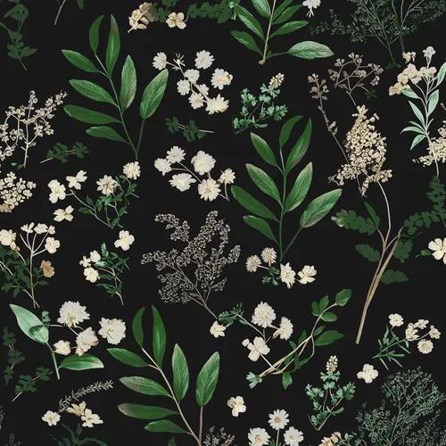 Miniatura 13 de Laatse Papel Tapiz de Hoja Azul/Dorada Despegar y Pegar Papel Tapiz Vintage Floral Oscuro Impermeable Autoadhesivo Removible Boho Papel de Pared