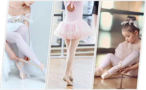 Miniatura 6 de Mallas de ballet para niñas y mujeres, leggings de transición, ultra suaves, convertibles, para estudiantes (niños pequeñosadultos)