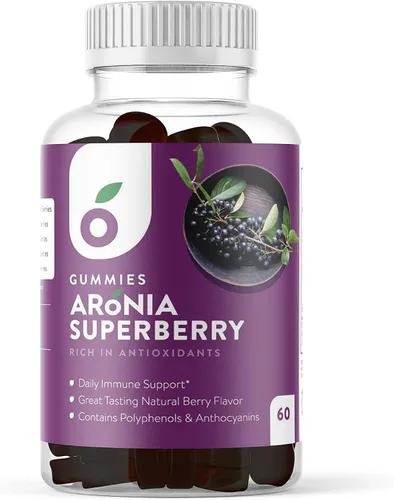 Miniatura 9 de Aronia SuperBerry - Gomitas de apoyo inmunológico diario, ricas en antioxidantes, mejor que la baya del saúco, gran sabor a bayas naturales, 60