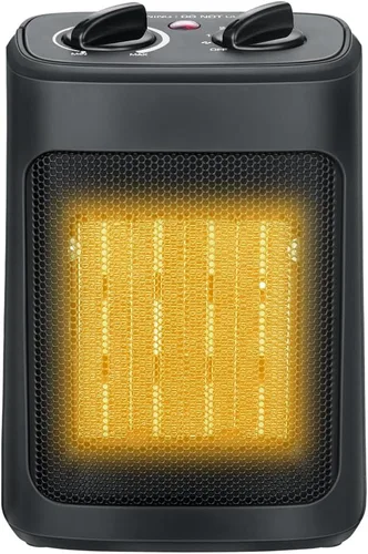 Miniatura 8 de KopBeau – Calentador de espacio para uso en interiores, calentador de torre portátil eléctrico de 1500W con termostato y temporizador, calentador